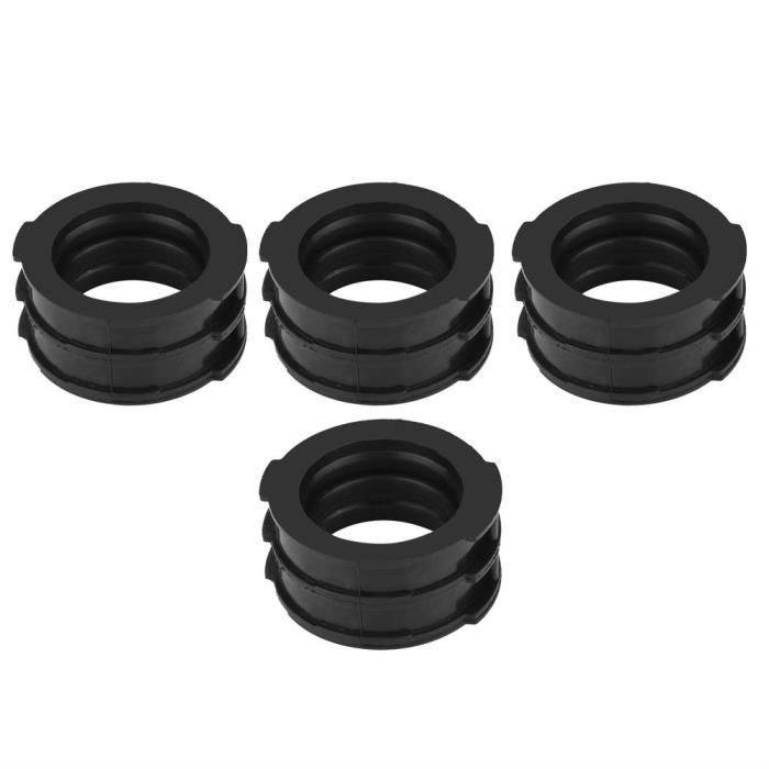 2 Adaptateurs Interface Carburateur Pour Yamaha XV400/500/535 – Caoutchouc, Joints Toriques – Amélioration étanchéité