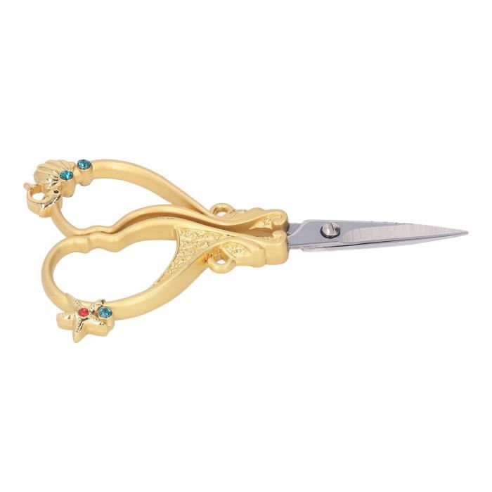 Ciseaux De Couture Vintage En Acier Inoxydable - Forme D'oiseau, Pointe Fine, Coupe Nette, Avec Boîte