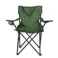 Chaise de Camping Pliantes Confortable avec Accoudoirs,Chaise de Plage Fauteuil Pliable Légère,YALURUI-Vert-1