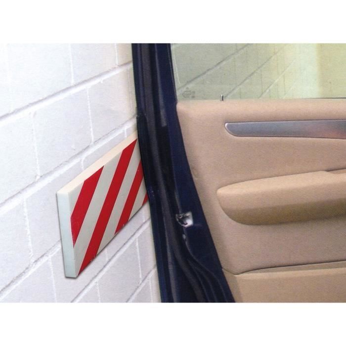 Protection Murale Garage Pour Portières - Coussin En Mousse Réfléchissant - 40x15cm - Antidérapant, Facile à Coller - 4
