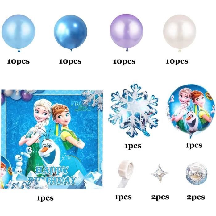 Panneau De Bienvenue Personnalisable "La Reine Des Neiges" (Frozen) - Décoration D'anniversaire Elsa Anna