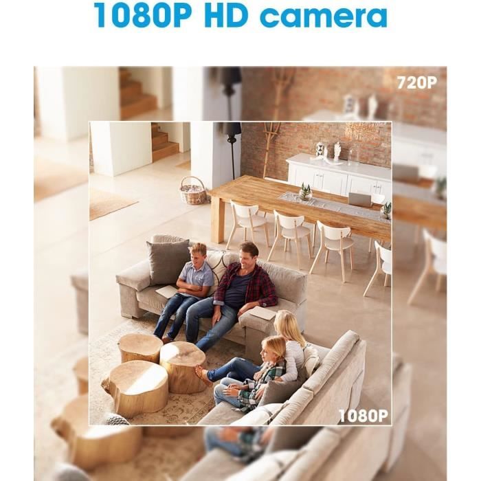 Mini caméra espion WiFi, 1080p HD sans fil, caméra cachée avec détection de  mouvement et vision nocturne, caméra de sécurité A421 - Cdiscount Appareil  Photo