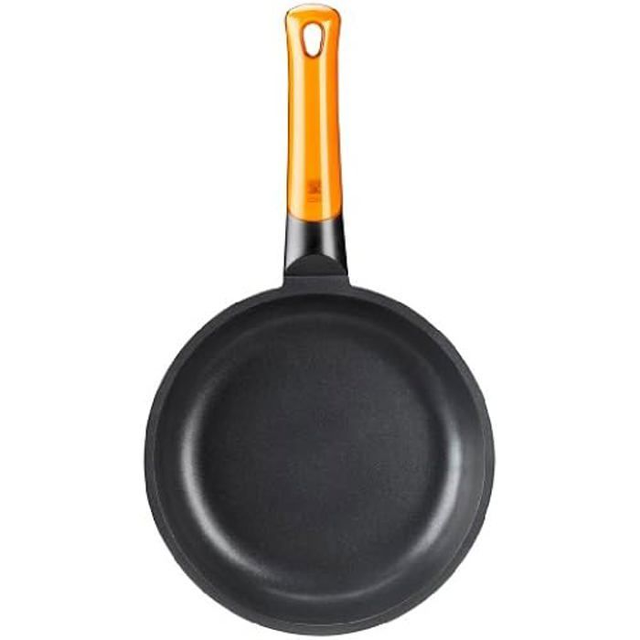 Poêle Grill à Rayures En Fonte D'aluminium - Revêtement Antiadhésif, Compatible Induction, Manche Bakélite, 22 Cm