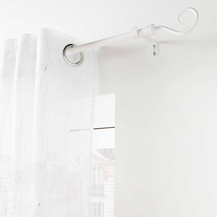 Tringle à Rideau En Fer Vente Aux Enchères De Rideaux Anneaux Extensibles 120210 Cm Gris 61436749