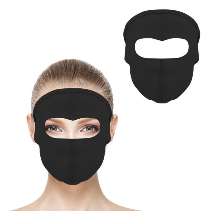 Cool Full Face Mask Unisexe Protection UV Adulte Hiver Ski Respirant Balaclava Couverture Coupe Vent Anti Poussiere Casque Le noir Cdiscount Sport