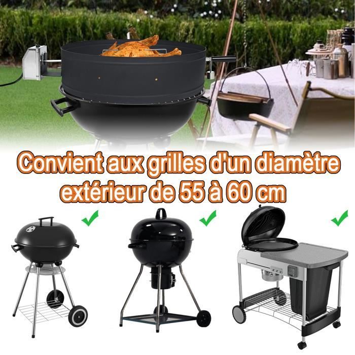 Kit d'ustensiles Premium pour barbecue - WEBER - Acier inoxydable - 3  pièces - Noir - Cdiscount Jardin