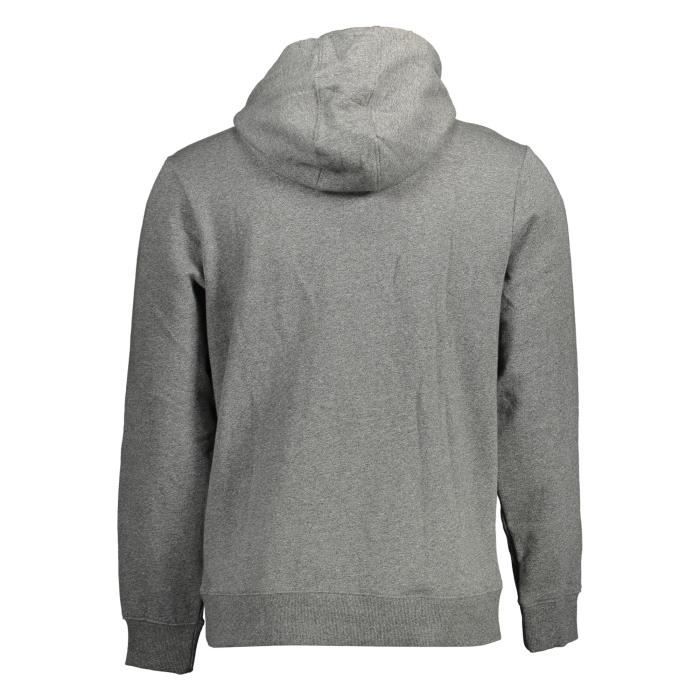 Pull Homme Guess Gris Avec Logo - Taille L, 100% Coton, Parfait état