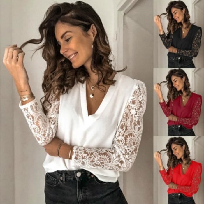 Blouse longue on sale femme