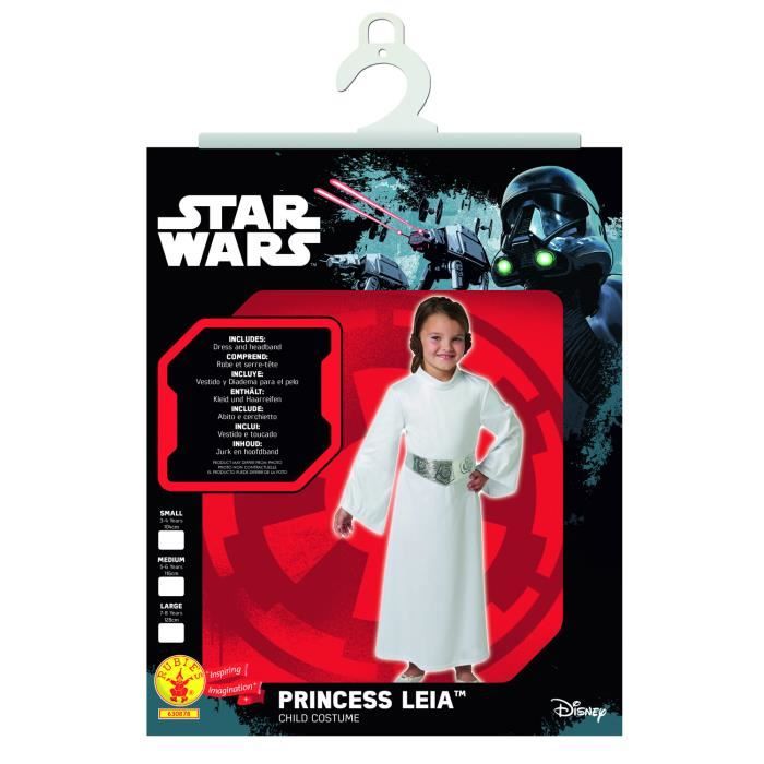 Deguisement Star Wars RUBIES Princesse Leia Enfant Fille Polyester Normes UE Cdiscount Jeux Jouets