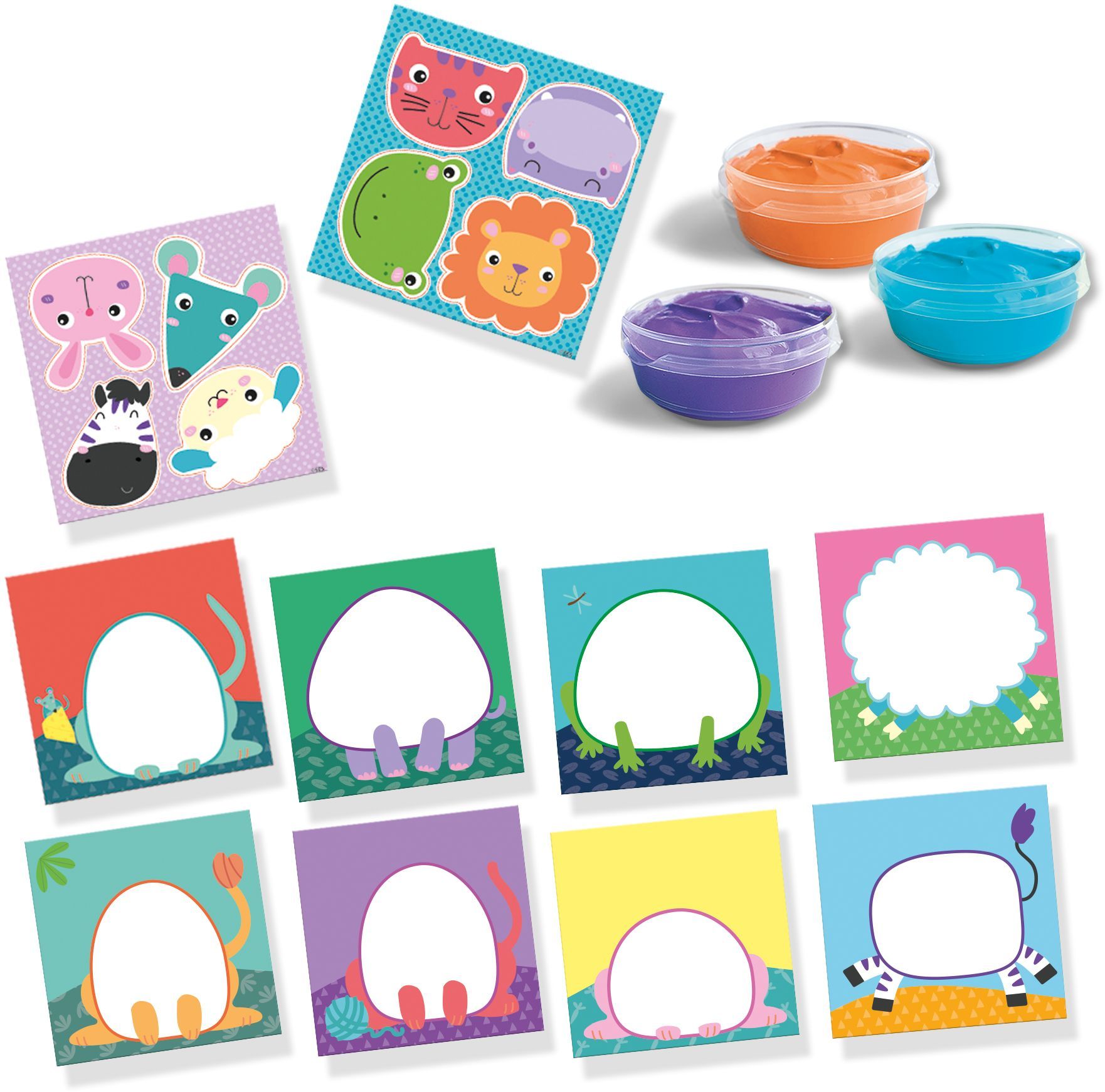 Jeu éveil Artistique Crèa Lign Peinture Au Doigt - Animaux Colorés Kit Peinture Enfant Jeu éveil Artistique Crèa Lign Peinture Au Doigt - Animaux Colorés Kit Peinture Enfant