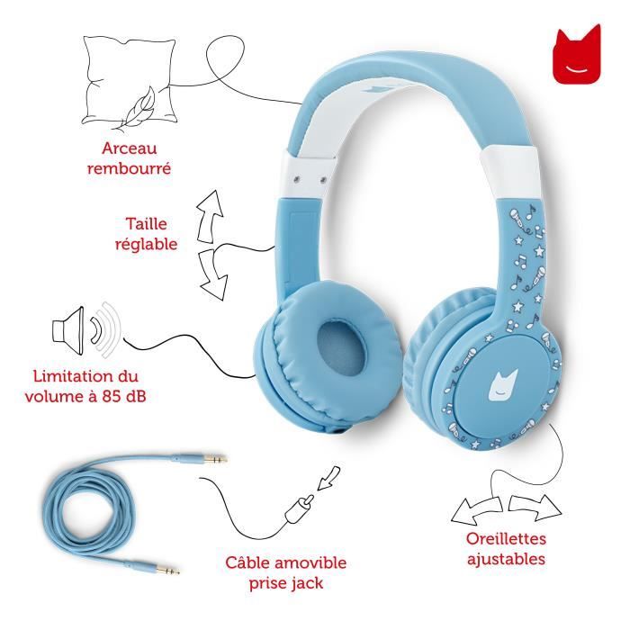 Tonies Casque audio pour enfant Chuchote (supra-auriculaire, bleu ciel)  acheter à prix réduit