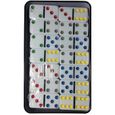 55 pcs domino set double 9 dominos avec boîte en métal pai gow jeu de société cantonais mahjong adultes jouets table jeu domi-2