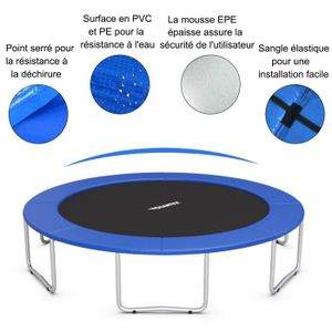 tapis de s/écurit/é protection des bords r/ésistant aux UV bleu//tricolore LZQ Housse de protection pour bord de trampoline en PVC PE pour trampoline /Ø244//305//366 cm 30 cm de large accessoire de trampoline ind/échirable