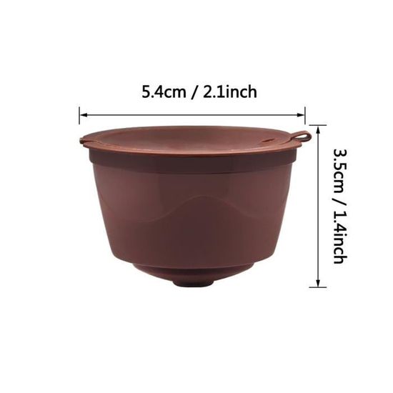 Capsules de café réutilisables pour Dolce Gusto, dosettes rechargeables