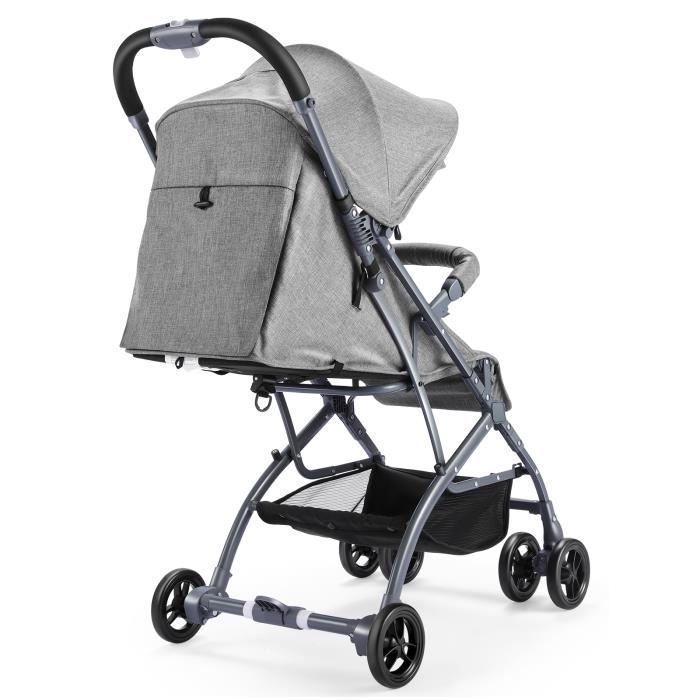 Poussette Bébé Pliable, Poussette Canne de Voyage à 4 Roues, 0-3