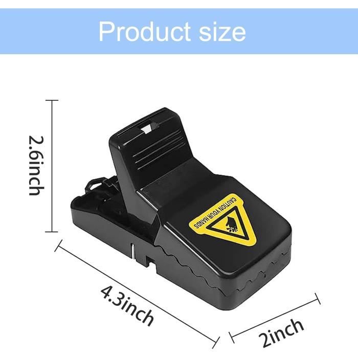 Lot De 6 Pièges à Souris Réutilisables - Tapette En ABS, Facile à Utiliser Et à Nettoyer - Pour Maison, Jardin - 5