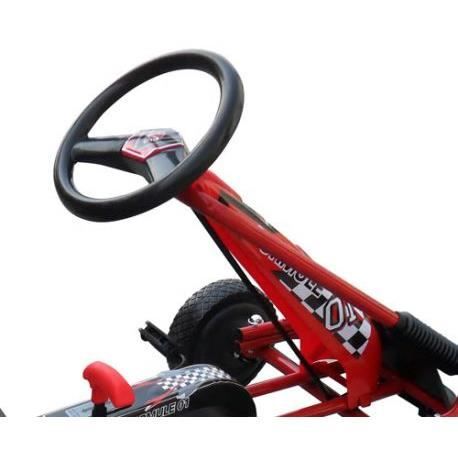 Go-Kart à Pédales STAMP Skids - 89x52 Cm - Siège Réglable, Frein Main - Pour Enfants Dès 3 Ans