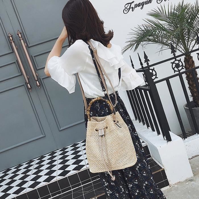 Sac a outlet main paille