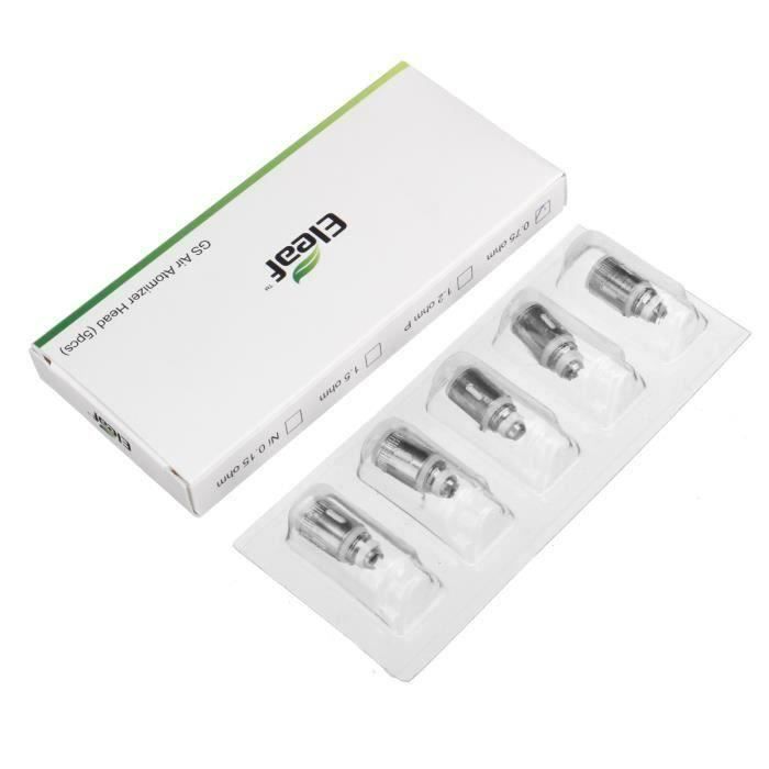 Eleaf 10 Résistance 0,75 Ohm à GS Air - Air 2 Atomiseur Réservoir 8-25W  Mèche Coton Pièce de Rechange