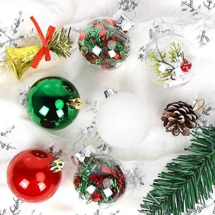 Lot De 30 Boules De Noël En Plastique Incassable – 6 Cm – Multicolore (rouge & Doré) – Déco Sapin Et Intérieur