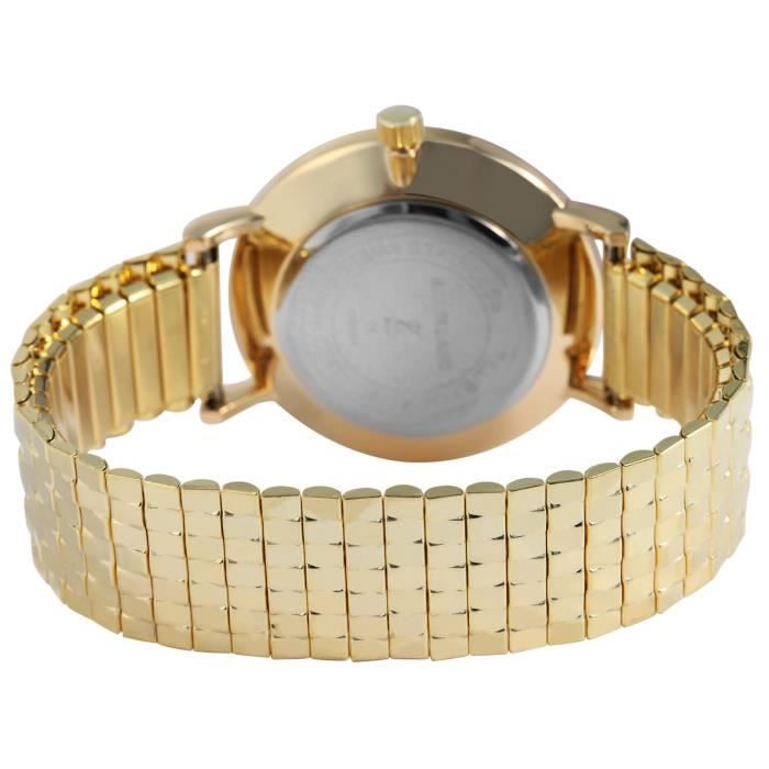 Montre bracelet acier inoxydable de qualité femme Grosse bracelet