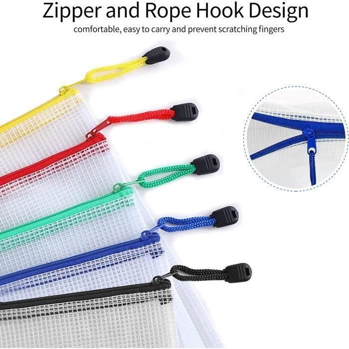 Poche sales plastique zippée