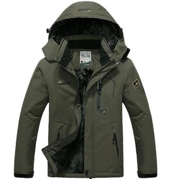 FUNMOON Doudoune Hommes De Ski Anorak De Marque De Ski Polaire Coupe Pluie Coupe Vent Impermeable Hiver Vetement Masculin Cdiscount Sport