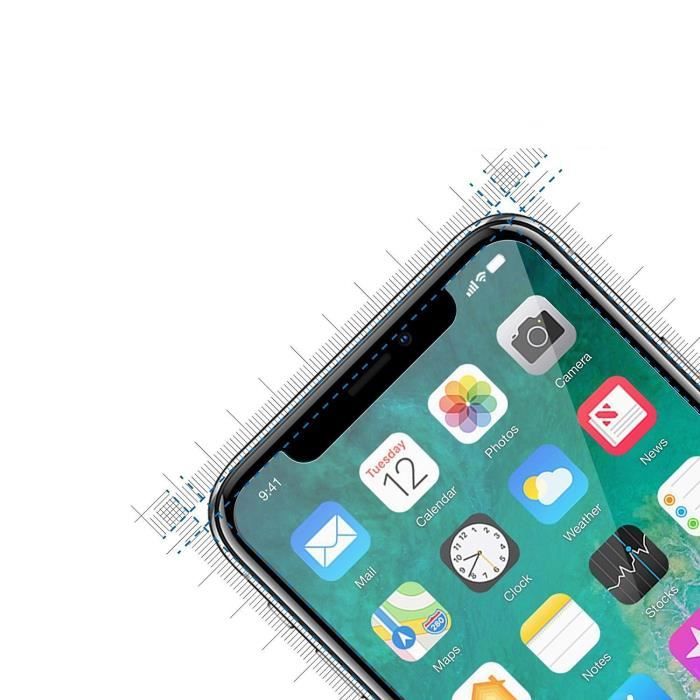 Compatible Apple iPhone X] Lot de 5 Films Protection Ecran en Plastique  Ultra Resistant Anti Rayure Ultra Mince [Phonillico®] - Cdiscount Téléphonie