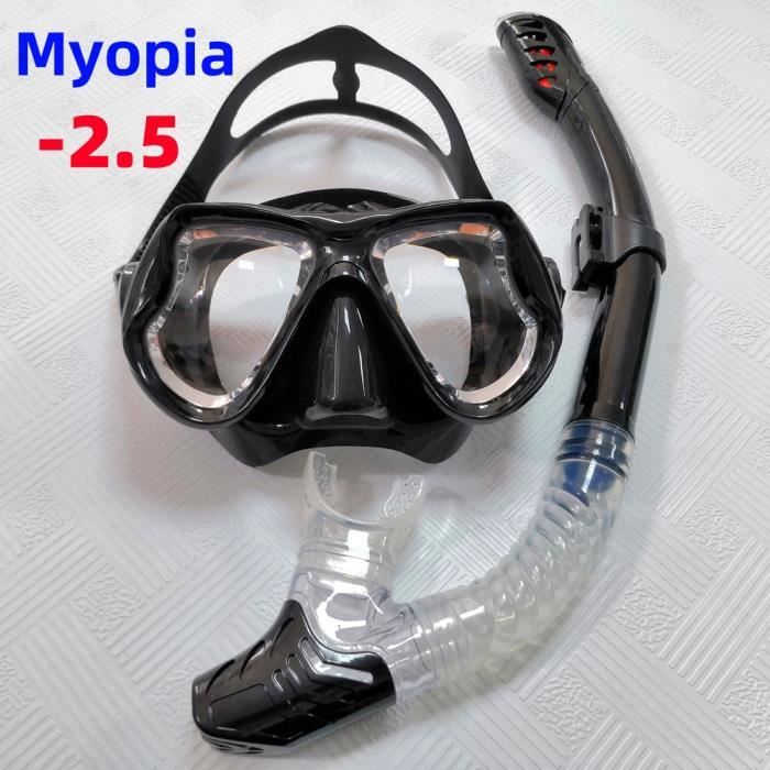 BOITE A MUSIQUE 4.5 masque de plongee avec tuba pour myopie ensemble de lunettes de natation pour myopie pour myopie pour myopi Cdiscount Sport