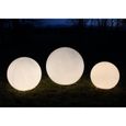 Lampe boule, boule jardin, GlowOrb blanc, 56 cm Ø, 10480-3