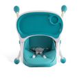 Chaise haute pour bébé, chaise pour repas bébé, évolutive pliable et ajustable, chaise de salle à manger pour enfants- Vert-3
