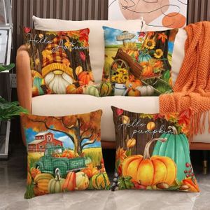 Poupée D'ours En Peluche D'halloween Tenant Une Citrouille | Vecteur