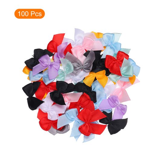 Sourcing Map Lot De 150 Mini Nœuds En Ruban Satiné De 3 Cm Pour
