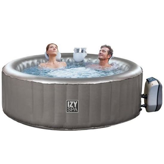 PACK Spa gonflable rond NetSpa IZY - 2+1 places + Lot de 3 cartouches + Bâche au sol & couverture SPARO