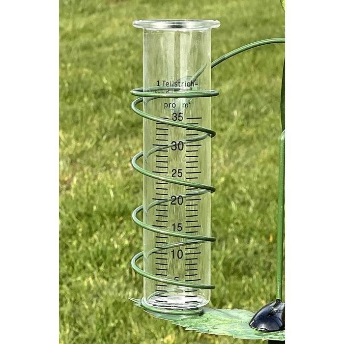 Nicoone Pluviomètre en Plastique,35 mm/m² Transparent Pluviomètres,Rechange  pour Pluviomètre de Jardin,Record D'observation De Pluie