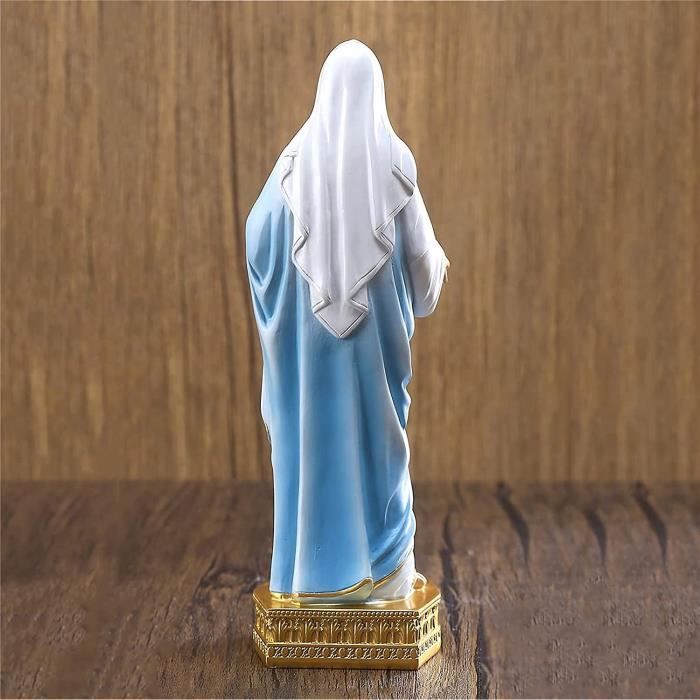 Statue Cœur De Marie Buildclassic - Statue Religieuse En Forme De Cœur De Marie, Peinte à La Main - 25,4 Cm De Haut, En Résine - Cadeau Catholique