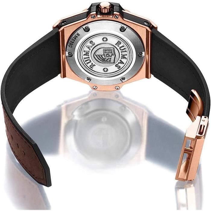 Montre hublot store bracelet cuir marron