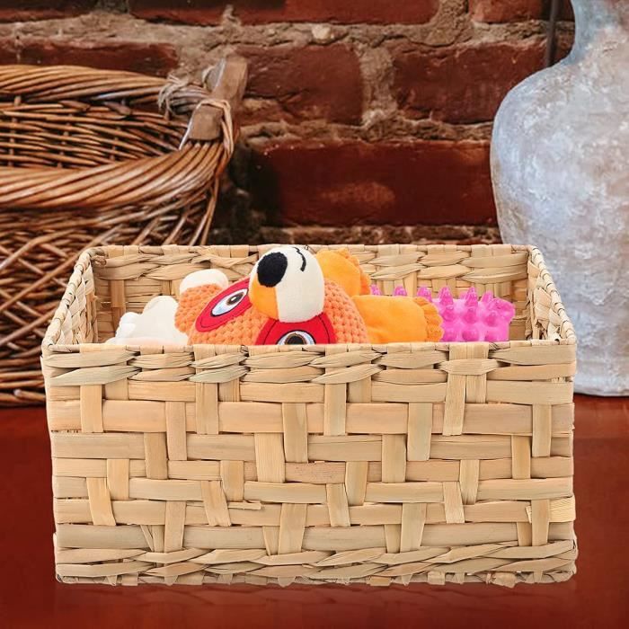 Panier en paille tressée clearance
