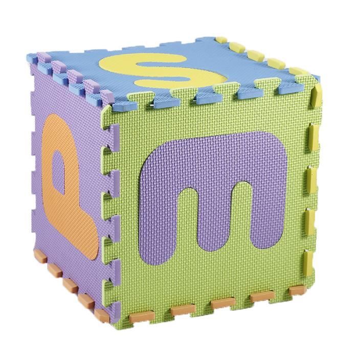 Tapis De Puzzle – Alphabet Et Chiffres – 36 Pièces En Mousse EVA – Antidérapant – Dès 3 Ans