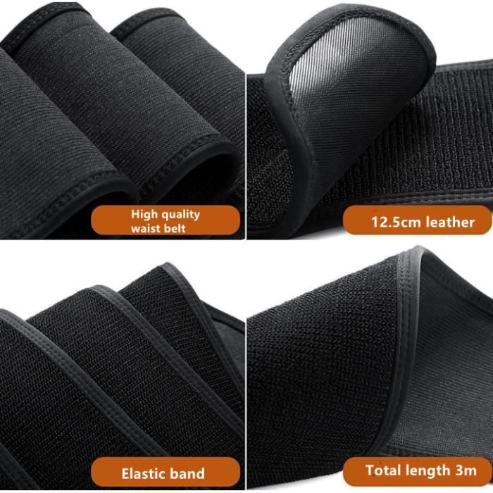 Ceinture de Sudation Body Shaper Reglable Noir Femme Fitness Cdiscount Sport