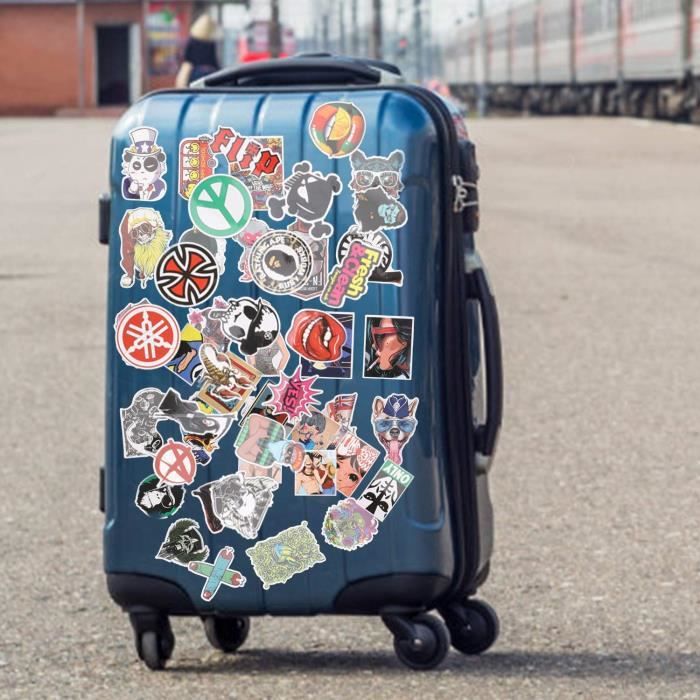 50 Autocollants Graffiti étanches - Pour Voiture, Moto, Skate, Valise - Style Street Art Et Hippie