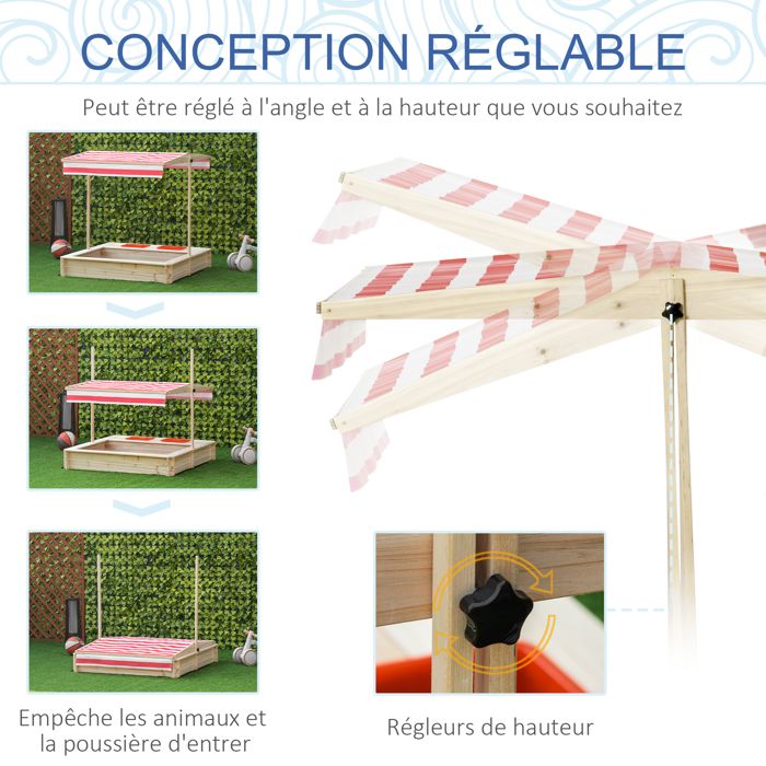 Outsunny Carré Potager jardinière à 3 étages avec Treillis lit surélevé en Bois sans Fond pour Outsunny Carré Potager jardinière à 3 étages avec Treillis lit surélevé en Bois sans Fond pour