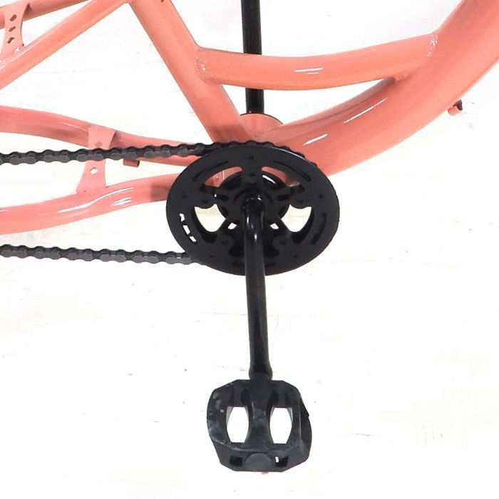 Tricycle 16 Pouces Enfant – 7-10 Ans – Cadre Acier – Panier Arrière – Hauteur Selle Et Guidon Réglables – Orange Clair
