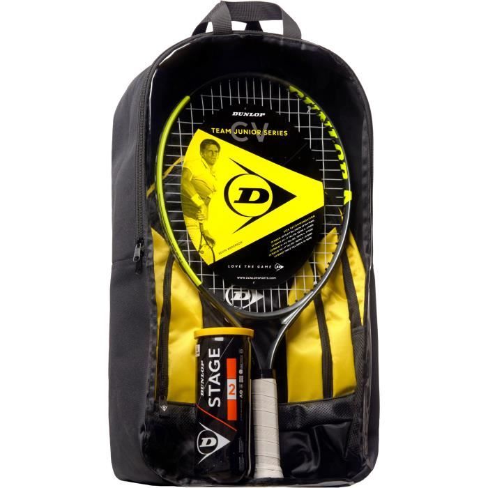 DUNLOP - Kit de tennis Junior CV Team 23 - Raquette/Sac à dos/ Balles