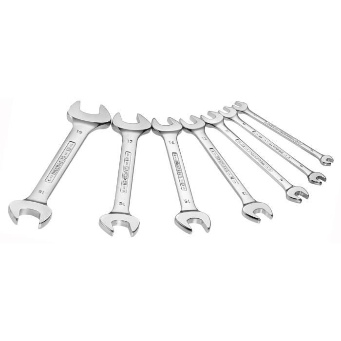 Coffret de 7 Clés à Fourches FACOM - 44.J7PB - 2 ouvertures par clé soit 14 ouvertures disponibles de 6 à 19mm