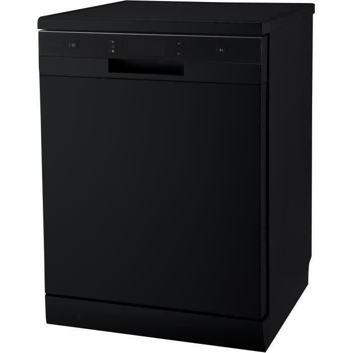 CONTINENTAL EDISON CELV1444B - Lave vaisselle pose libre - 14 couverts - 44 dB - A++ - L 60 cm - Bandeau noir