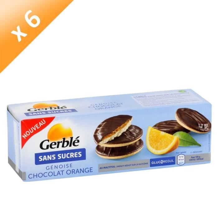 Gerble Genoise Chocolat Orange Sans Sucre 140 G X6 Cdiscount Au Quotidien Gerble Genoise Chocolat Orange Sans Sucre 140 G X6 Cdiscount Au Quotidien