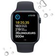 Apple Watch SE GPS (2e génération) + Cellular - 44mm - Boîtier Midnight Aluminium - Bracelet Midnight Sport Band Regular-3