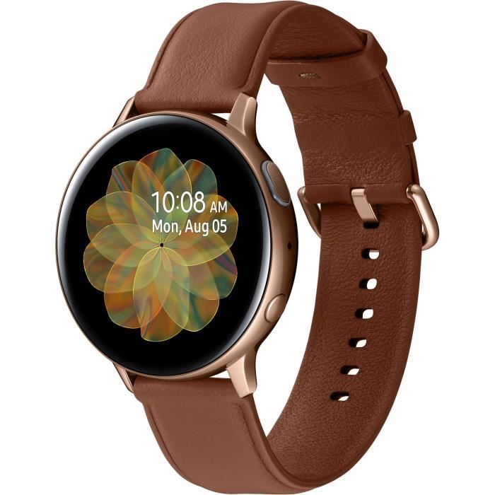 Samsung Galaxy Watch Active 2 44mm Acier Or Brillant Cdiscount Telephonie