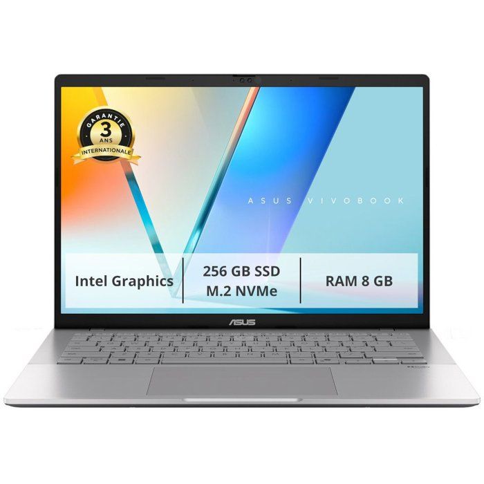 PC Portable ASUS VivoBook 14 X1404 : Win 11 14 FHD Intel Core 3 304 RAM 8Go SSD